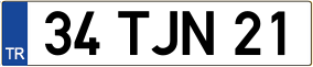 Trailer License Plate